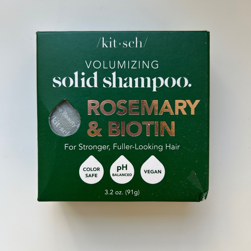NEW Kitsch Rosemary & Biotin Shampoo Bar for Thinning Hair